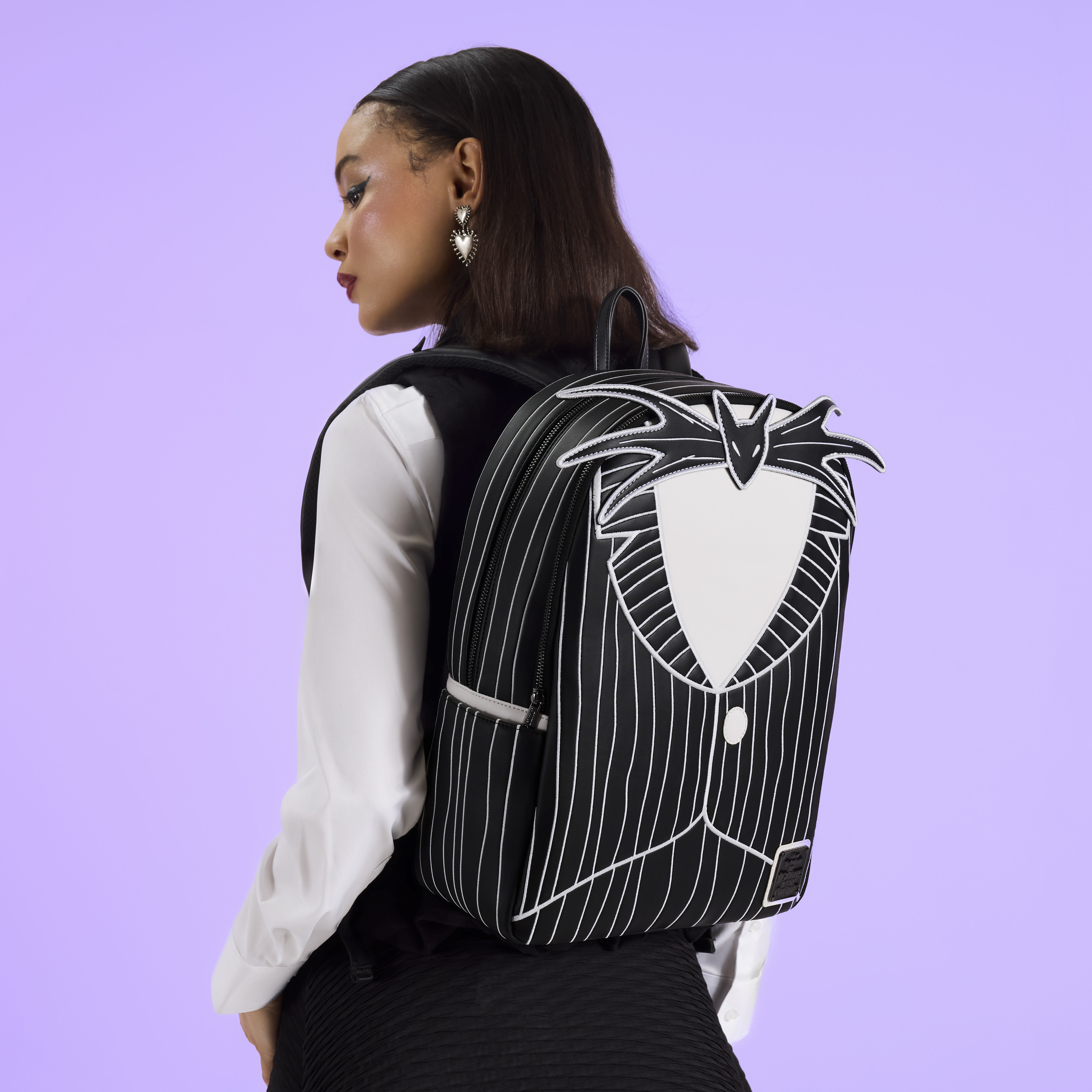 The Nightmare Before Christmas Jack Skellington Cosplay Full-Size Glow Backpack - Image 2