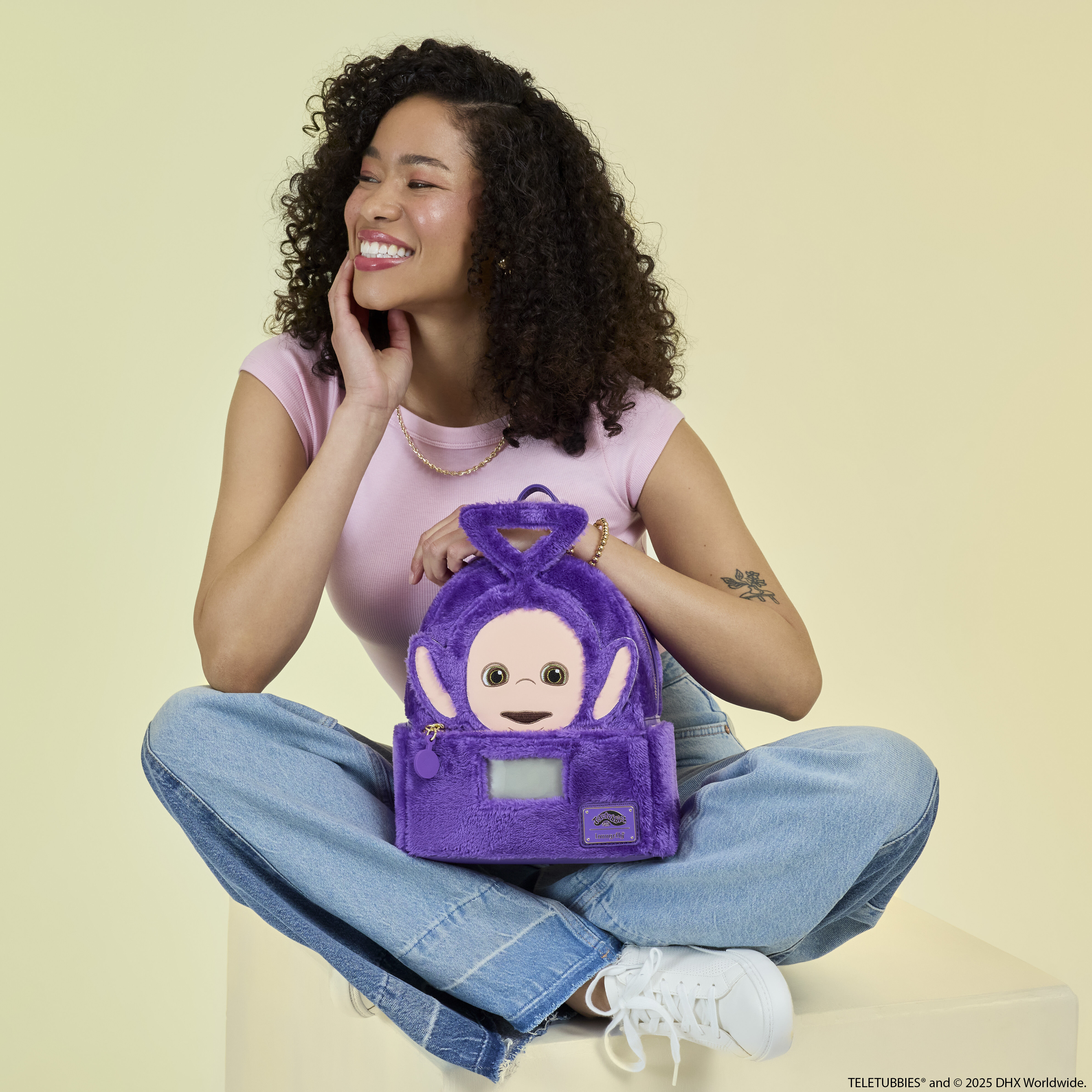 Teletubbies Tinky-Winky Plush Cosplay Light Up Mini Backpack - Image 2