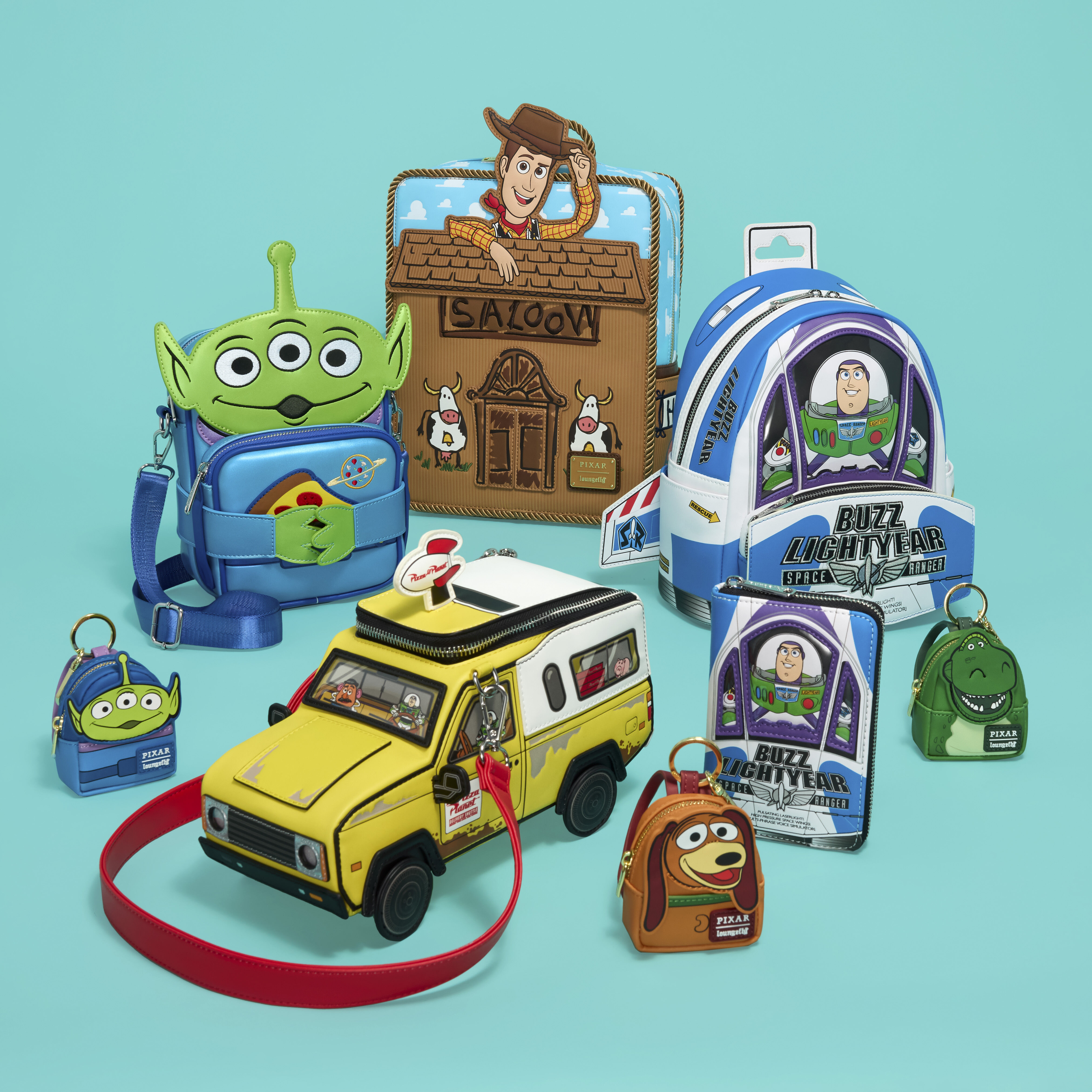 Toy Story 30th Anniversary Aliens Crossbuddies Cosplay Crossbody Bag with Coin Bag - Image 4