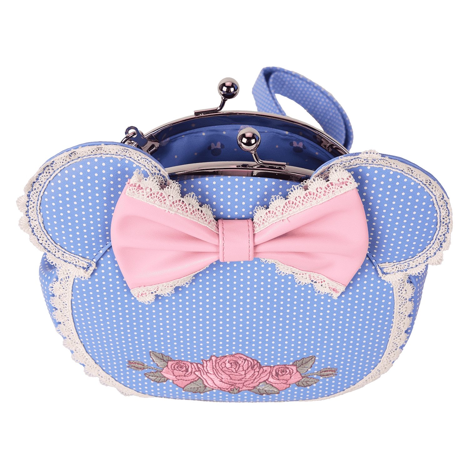 Minnie Mouse Floral and Lace Kisslock Crossbody Bag - Image 7