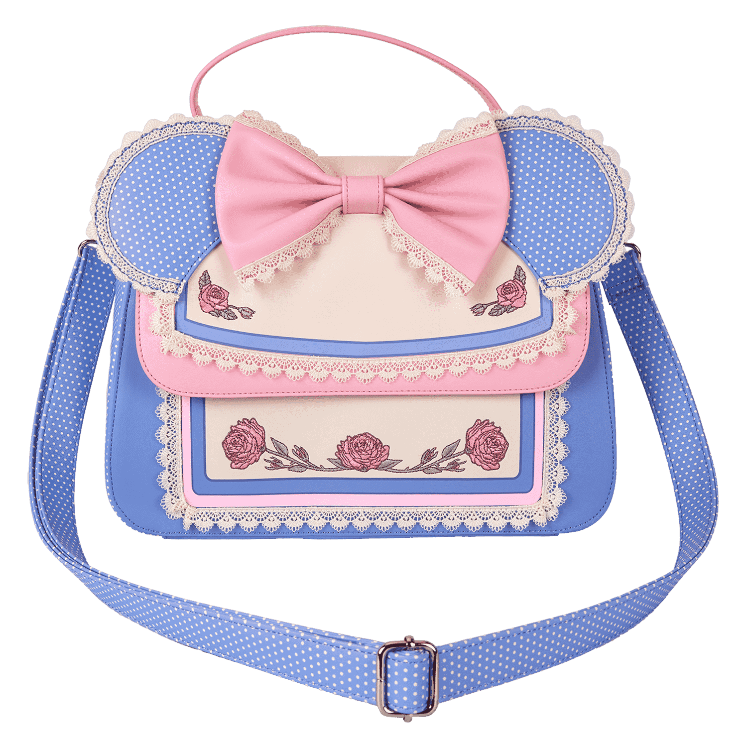 Minnie Mouse Floral and Lace Crossbody Bag - Image 8
